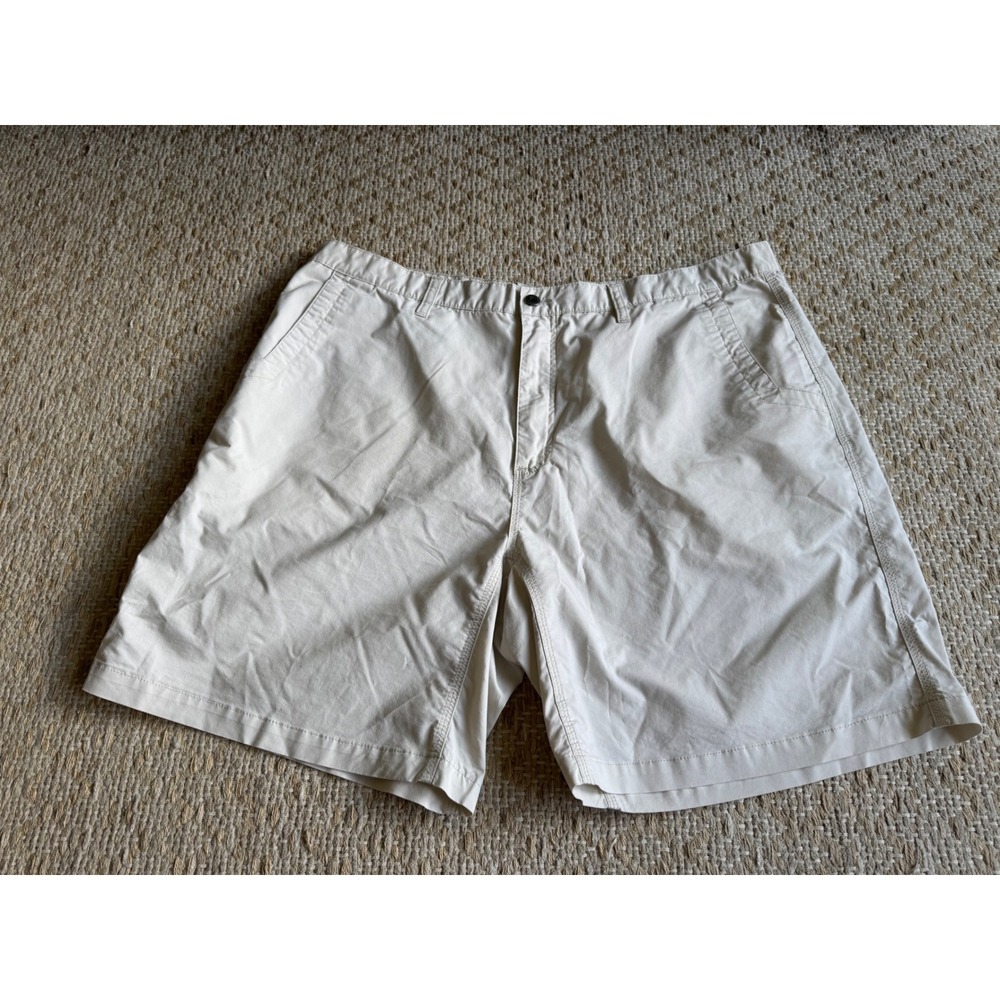 Mountain Khakis Relaxed Fit Shorts Mens 42x8 Stone Beige